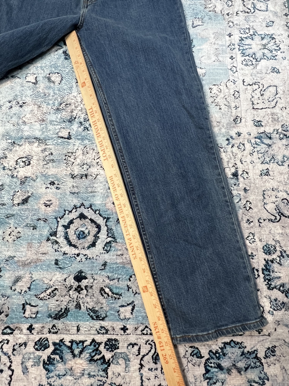 Saddlebred Relaxed Fit Men's Jeans in Dark Blue Wash 36Wx32L - Picture 8 of 9